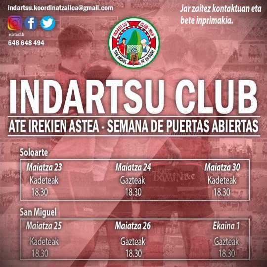 Imagen noticia INDARTSU CLUB